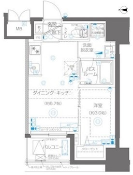 ズーム大島 403 間取り図