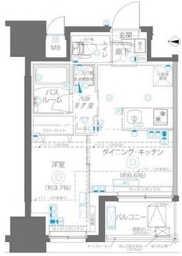 ズーム大島 404 間取り図
