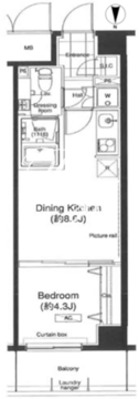 グランハイツ高田馬場 705 間取り図