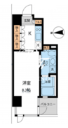 レジデンス白金パークフロント 401 間取り図