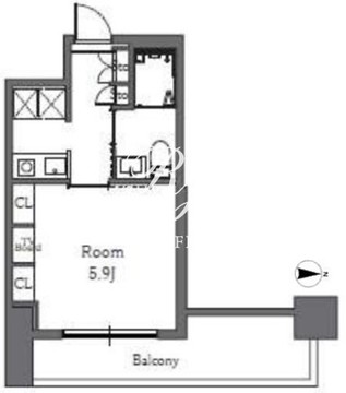 Totsu Residence Shiba 301 間取り図
