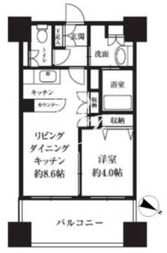 HF西新宿レジデンスウエスト 803 間取り図