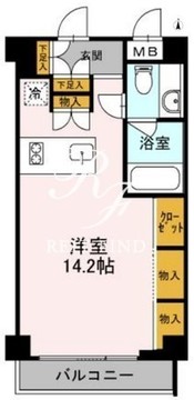カスタリア目黒鷹番 306 間取り図