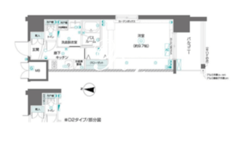 ズーム東陽町 1506 間取り図