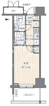 ＭＦＰＲコート木場公園 619 間取り図