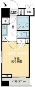 クロスレジデンス蒲田 704 間取り図
