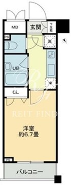 クロスレジデンス蒲田 913 間取り図