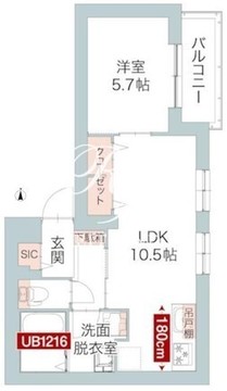 ル・フタバ 301 間取り図