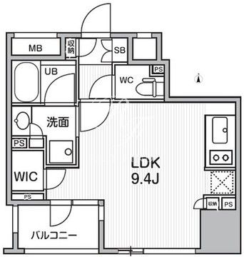 シーズンフラッツ新御徒町 1105 間取り図