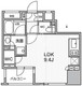 シーズンフラッツ新御徒町 1105 間取り図