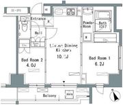 パークアクシス仲御徒町 902 間取り図