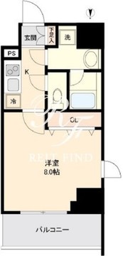 リテラス大島 1405 間取り図