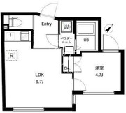オーキッドレジデンス代々木 W-403 間取り図