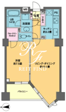 カスタリア高輪 620 間取り図