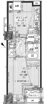 ブロードシティ東京 202 間取り図