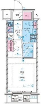 ジェノヴィア浅草駅前スカイガーデン 702 間取り図