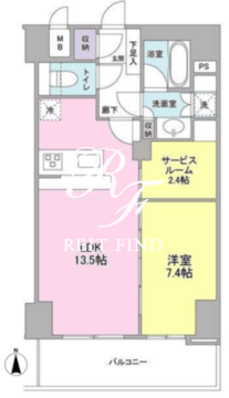 プロスペクト・グラーサ広尾 1106 間取り図