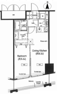グランハイツ高田馬場 818 間取り図