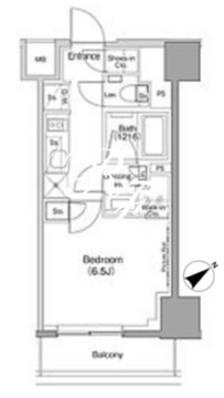 ザ・パークハビオ目黒桜邸 306 間取り図