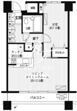 LOOP-M 1406 間取り図