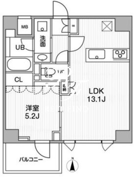 オルタナ押上 305 間取り図