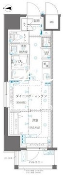 ズーム浅草ウエスト 501 間取り図