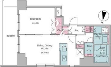 ブラウ住吉 309 間取り図