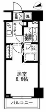 KDXレジデンス文京湯島 502 間取り図