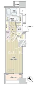 アネーロ銀座 703 間取り図