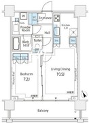 シティタワー新宿 1306 間取り図