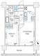 シティタワー新宿 1306 間取り図