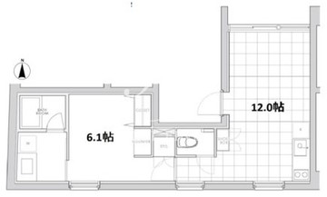 エスセナーリオ目黒花房山 104 間取り図