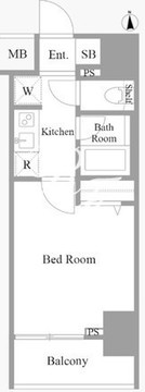 ルクレ錦糸町 602 間取り図