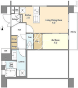 HF大森町レジデンス 102 間取り図