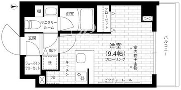 ステージグランデ京急蒲田 208 間取り図