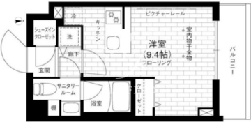 ステージグランデ京急蒲田 209 間取り図