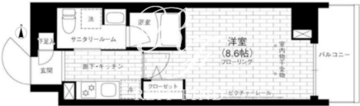 ステージグランデ京急蒲田 203 間取り図