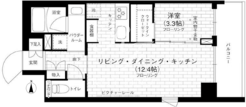ステージグランデ京急蒲田 801 間取り図