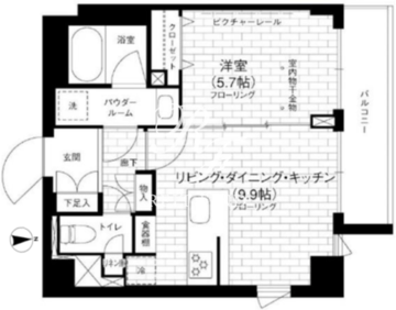 ステージグランデ京急蒲田 312 間取り図
