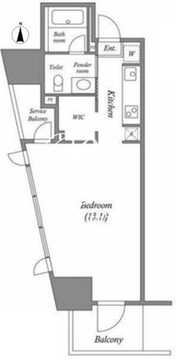 CAVANA+麻布台 1003 間取り図