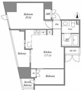 CAVANA+麻布台 1402 間取り図