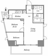 CAVANA+麻布台 1203 間取り図