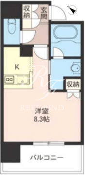 オーキッドレジデンス品川 601 間取り図