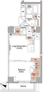 ザ・パークハビオ目黒フォート 403 間取り図