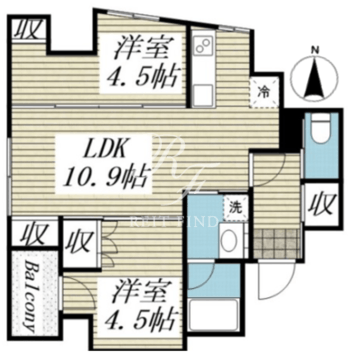 パークルール神田司町ロンド 501 間取り図