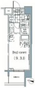 パークハビオ恵比寿 1307 間取り図