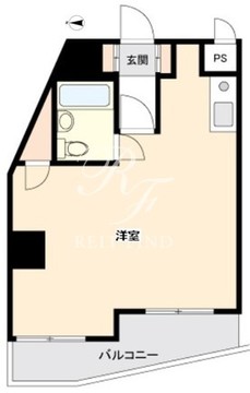 ワンルーフフラット西早稲田 707 間取り図