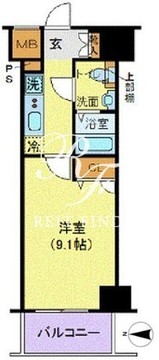 ジェノヴィア新宿グリーンヴェール 702 間取り図