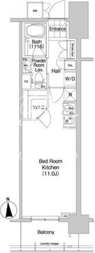コンフォリア秋葉原イースト 507 間取り図