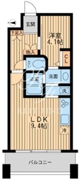 ドゥーエ清澄白河 403 間取り図